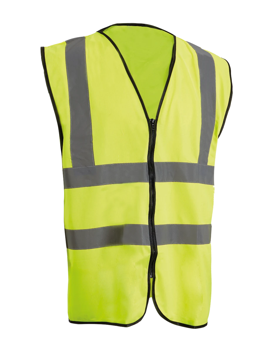BACA® Two-Band Hi-Vis Zip Vest - HV2193