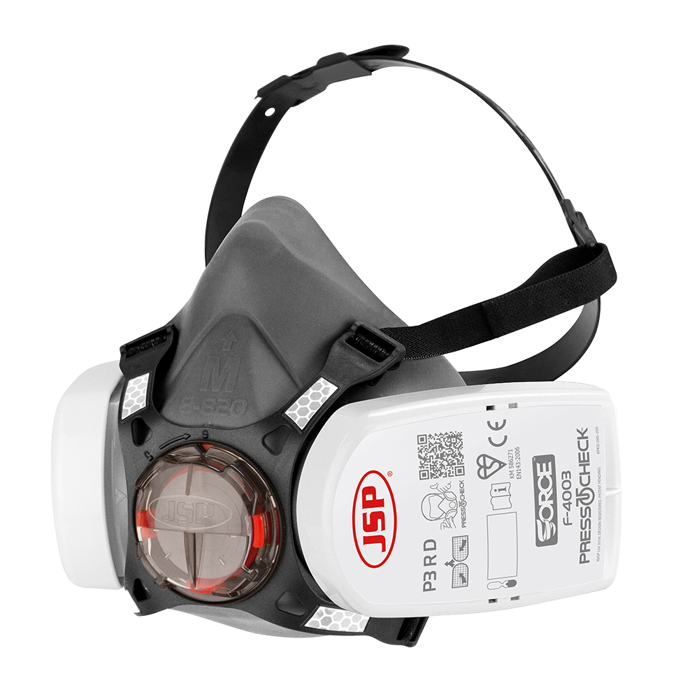 Force®8 Half-Mask with PressToCheck™ P3 R D Filters – PP0035